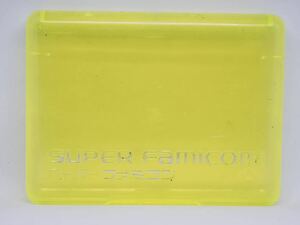  Super Famicom cassette case clear yellow 