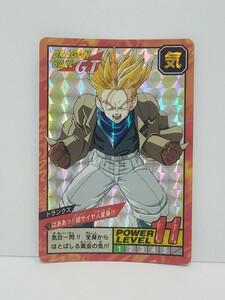 No.716　トランクス　はああっ!!超サイヤ人変身!!!　BANDAI 1996　ドラゴンボールGT スーパーバトル カードダス キラ プリズム レア 当時物