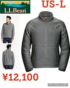 【新品】L.L.Bean●マウンテン・クラシック・フリース・ジャケットフリースジャケット●グレー●メンズUS-L●12100円●504674アマゾン以下