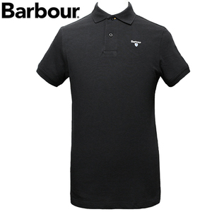 バブアー Barbour ポロシャツ メンズ 半袖 鹿の子 サイズM BLACK MML0358 BK31 新品