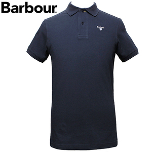 バブアー Barbour ポロシャツ メンズ 半袖 鹿の子 サイズM NEW NAVY MML0358 NY31 新品