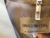 SWALLOWCOATクリーニング済保管トレンチコート11AR11号L-XL♪薄いグレー綿60%ナイロン40%背中に小さな傷あり_画像4