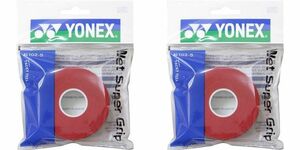 yonex ウェット スーパーグリップ 赤5本×2個 ヨネックス