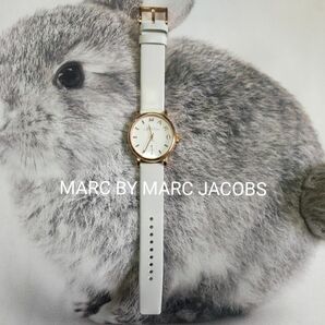 MARC BY MARC JACOBS マークバイマークジェイコブス 腕時計 ホワイト ピンクゴールド ベイカー MBM1283