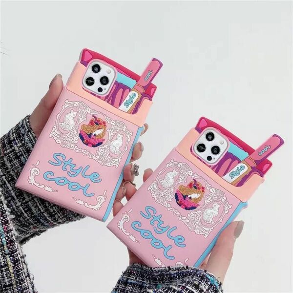 iPhone13proケース アイフォン13プロ たばこ ピンク シリコン 韓国 かわいい おしゃれ スマホケース スマホカバー