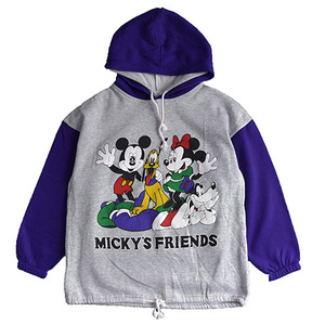 [S размер ]80S USA производства Vintage Disney Mickey f линзы Mickey Mouse Minnie Mouse тренировочный парка Disney б/у одежда BE0554