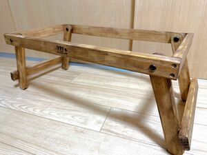 【未使用】M’s factory クーラーボックススタンド　木製　クーラーラック