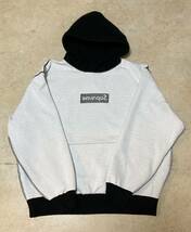 新品 XL Supreme Inside Out Box Logo Hooded Sweatshirt シュプリーム ボックスロゴ インサイドアウト スウェットパーカー 黒×灰 23ss_画像5