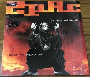 2Pac I Get Around / Keep Ya Head Up US Original盤 12インチ 90's Hip Hop シュリンク ハイプステッカー