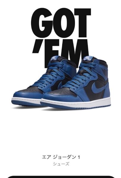 Nike Air Jordan 1 High OG "Dark Marina Blue" ジョーダン1 ロイヤル
