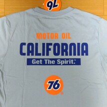 L ④ユニオン76 ナナロク 新品 半袖Tシャツ トップス バックプリント 水色 メンズ紳士 76ルブリカンツ 76Lubricants 76lubricants　自動車_画像4