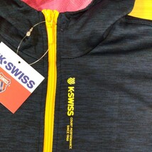 M ケースイス K-SWISS レディース　新品　長袖パーカー　上着　ジャンパー 紺 暖か裏地 スポーツ アウトドア ゴルフウェア　レジャー golf_画像3