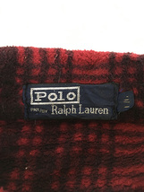 古着 Polo Ralph Lauren 袖リブ チェック フリース ボックス プルオーバー シャツ L 古着_画像5