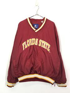 古着 90s Florida State Seminoles セミノールズ カレッジ アメフト ナイロン ジャケット XL 古着