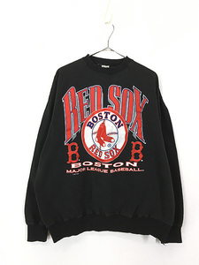 古着 90s MLB Boston Red Sox レッドソックス スウェット トレーナー L 古着