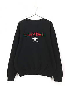 古着 90s USA製 converse BIG ロゴ 刺しゅう スウェット トレーナー L 古着