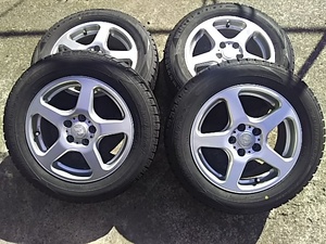 185/65R15　DUNLOP　WINTER MAX　2017.2018年度製　スタッドレス4本セット　トヨタ純正アルミホイール付　【直接取引限定】