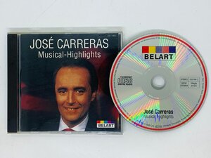 即決CD JOSE CARRERAS MUSICAL HIGHLIGHTS / ホセ・カレーラス / 全面蒸着仕様 X26