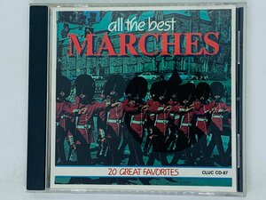 即決CD マーチ名曲集 ALL THE BEST MARCHES / 星条旗よ！永遠なれ 錨をあげて 米国海兵隊 / アルバム X25