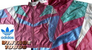 ADIDASアディダス★1980年ビンテージ★シャイニー玉虫 JACKET