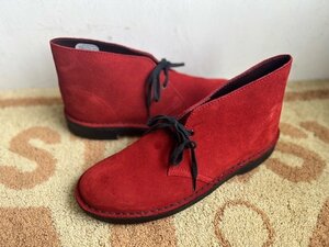  Вьетнам производства Clarks desert boots us8 красный красный 