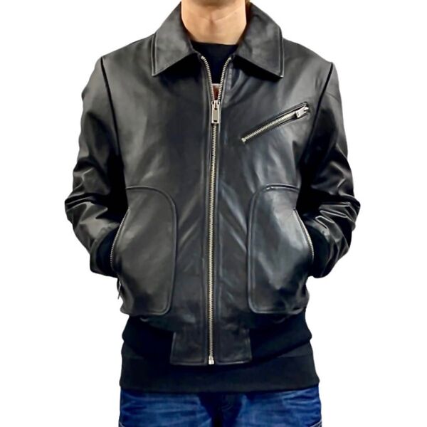 新品 Bolongaro Trevor ボロンガロトレヴァー シングル ライダース レザー ジップ ジャケット AllSaints