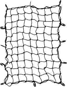 【送料込み】　Aquamie 伸びる カーゴネット 軽トラ 荷台 ネット 伸縮 素材 フック 付き 荷崩れ 防止 荷物