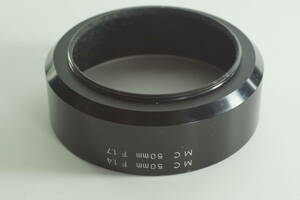 plnyeA003[キレイ 送料無料]MINOLTA MC50mm F1.4 MC50mm F1.7用 ミノルタ メタルフード（55mm径）