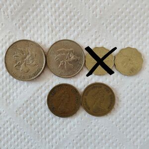 香港ドル 硬貨・エリザベス2世コイン 1977.1979