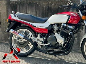 HONDA CBX550F 紀の国屋 45π スタンダードタイプ (サイレンサー固定式) 4-2-1管 エンブレム付き マフラー 黒