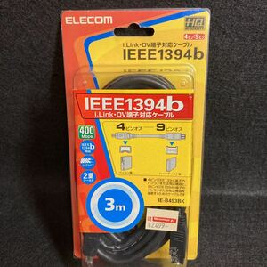 未使用 ELECOM エレコム IEEE1394b I.LINK DV端子対応ケーブル IE-B493BK