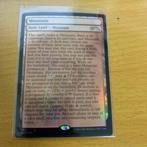 ★☆MTG SECRET LAIR The Full-Text Land 《山/Mountain》 英語版FOIL SLD 数量9☆★