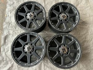 美品！エクストリーム/18×8j+25/6穴139.4/4本セット エクストレイル プラド サーフ等 四駆 クロカン