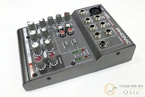 [美品] PHONIC AM55 頑丈かつ小型設計が人気のアナログミキサー [OJ670]