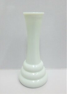  античный RANDALL фирма молочное стекло цветок основа ваза один колесо .. Vintage Old б/у /USED