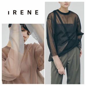 irene アイレネ　transparent tops トランスペアレントニットトップス　23330