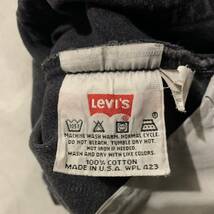 雰囲気抜群 90s USA製 Levis リーバイス 501 ブラック デニム パンツ クラッシュ 襤褸 ダメージ W32 黒 ヴィンテージ OLD_画像9