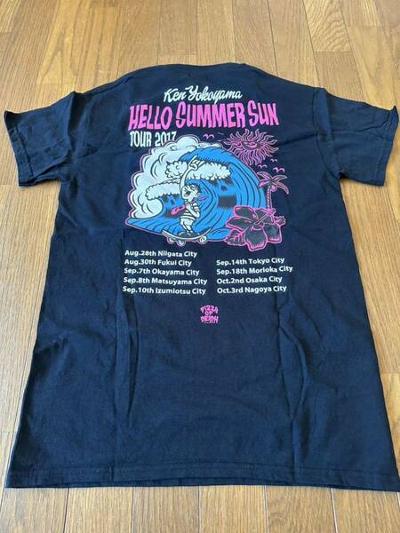 Ken Yokoyama 横山健 Tシャツ PIZZA OF DEATH ピザオブデス HELLO SUMMER SUN TOUR 2017 Sサイズ