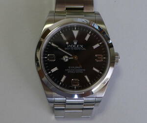  free shipping *ROLEX / Rolex * Explorer Ⅰ REF.214270 SS self-winding watch men's, written guarantee / manual / koma 2/ inside outer box attached beautiful goods *