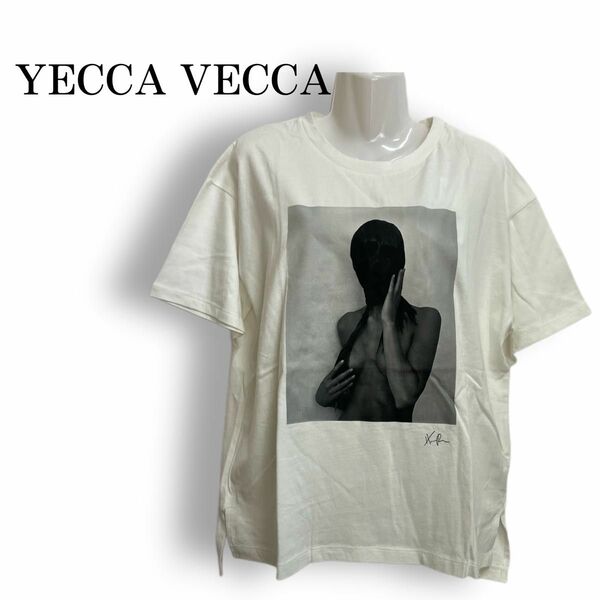 【新品タグ付き】YECCA VECCA Tシャツ プリント 白 フリー