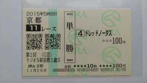 ドレッドノータス　2015年　ラジオN杯京都２歳ステークス　京都競馬場