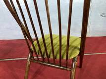 飛騨産業　キツツキ　リビングチェア　ラウンジチェア　椅子　リペア品　no2 検カントリー北欧家具風　パーソナルチェア_画像9