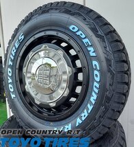 ジムニー JB23 JB64 LEXXEL SwaGGer Old style トーヨー オープンカントリー RT 185/85R16 タイヤホイールセット 16インチ ホワイトレター_画像4