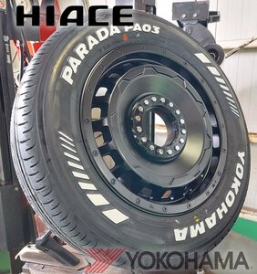 LEXXEL SwaGGer スワッガー!!100系ハイエース YOKOHAMA ヨコハマ PARADA パラダ 215/65R16 16インチ 新品タイヤホイールセット