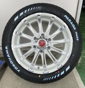 新品 車検対応 Bounty Collection BD12 200系ハイエース ヨコハマ PARADA PA03 225/50R18 新品タイヤ 新品ホイール 4本セット 18インチ