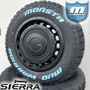 新品タイヤホイール ジムニー シエラ JB74W LEXXEL SwaGGer Old style MONSTA MUDWARRIOR 215/70R16 ホワイトレター 16インチ