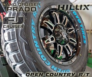 プラド ハイラックス サーフ FJ H3トーヨー オープンカントリー RT 265/65R17 265/70R17 285/70R17 タイヤホイール17インチ ホワイトレター