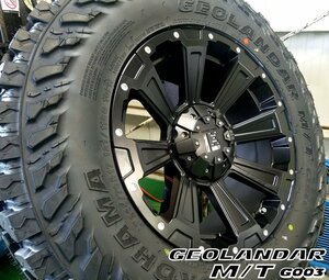 プラド ハイラックス サーフ FJ H3 LEXXEL DeathRock ヨコハマ ジオランダー MT G003 265/70R17 285/70R17 タイヤホイール17インチ