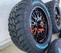 【純正車高でも装着OK】JEEP ラングラー JK JL タイヤホイール 18インチ 285/60R18 MONSTA MUDWARRIOR ホワイトレター_画像7