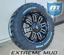 オフロード ランクル 100系 200系 LX570 セコイア タンドラ 20インチ モンスタ MONSTA EXTREM MUD 33x12.50R20 35x12.50R20 ホワイトレター_画像3